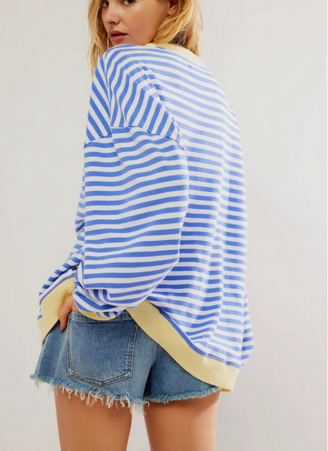 Kvinders Stribet Pullover