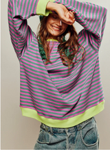 Kvinders Stribet Pullover