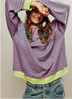 Kvinders Stribet Pullover