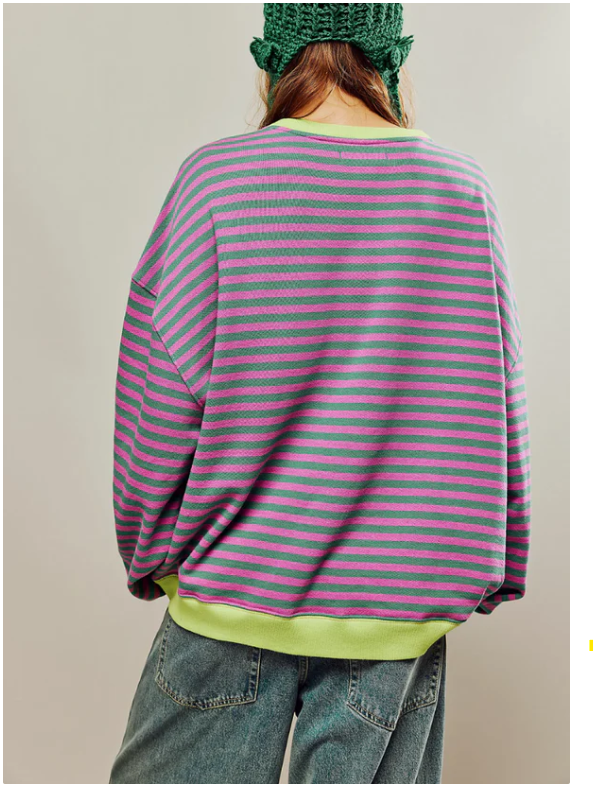 Kvinders Stribet Pullover