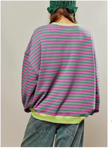 Kvinders Stribet Pullover
