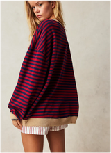 Kvinders Stribet Pullover