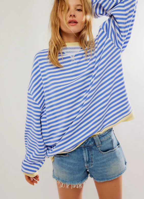 Kvinders Stribet Pullover