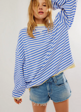 Kvinders Stribet Pullover