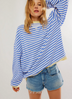 Kvinders Stribet Pullover