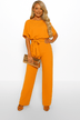 Kvinders Buksedragt med Bindebælte - Elegant Jumpsuit 10