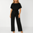Kvinders Buksedragt med Bindebælte - Elegant Jumpsuit 3