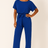 Kvinders Buksedragt med Bindebælte - Elegant Jumpsuit 6