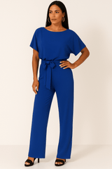 Kvinders Buksedragt med Bindebælte - Elegant Jumpsuit 6