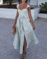 Kvinders Kjole med Sommerfugleærmer og Unikt Print 1