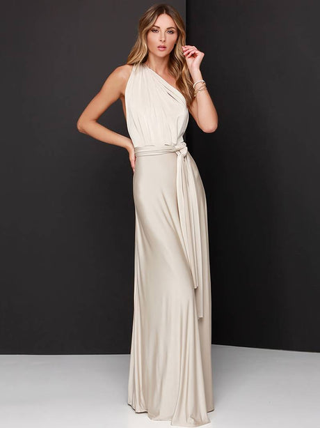 Kvinders Maxi Infinity Kjole med Alsidige Stylingmuligheder 13