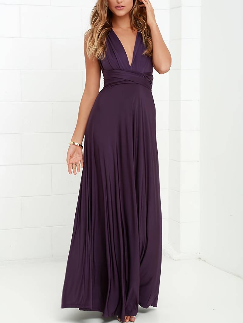 Kvinders Maxi Infinity Kjole med Alsidige Stylingmuligheder 3