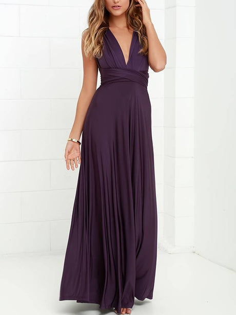 Kvinders Maxi Infinity Kjole med Alsidige Stylingmuligheder 3