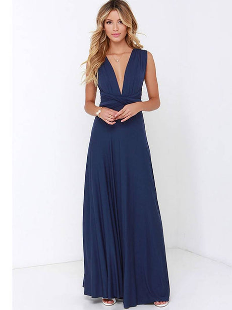 Kvinders Maxi Infinity Kjole med Alsidige Stylingmuligheder 6