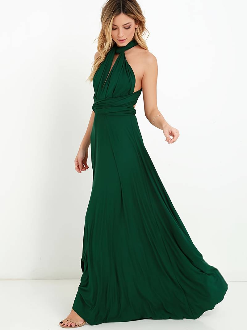 Kvinders Maxi Infinity Kjole med Alsidige Stylingmuligheder 7