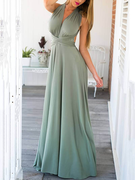 Kvinders Maxi Infinity Kjole med Alsidige Stylingmuligheder 9