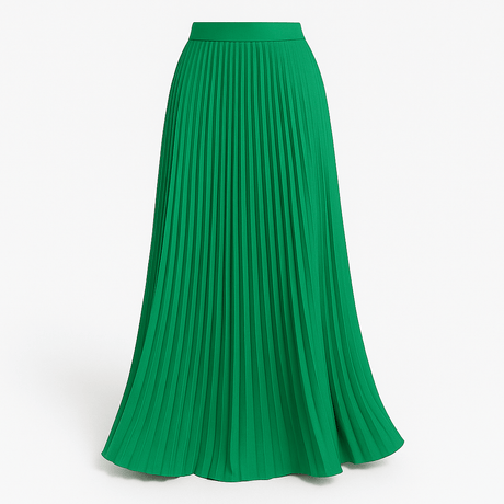 Kvinders Plisseret Maxi Nederdel med Elegant Silhuet 3