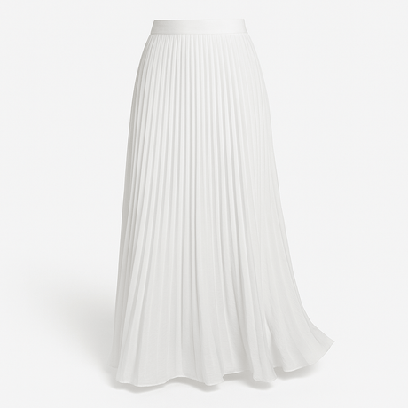 Kvinders Plisseret Maxi Nederdel med Elegant Silhuet 5