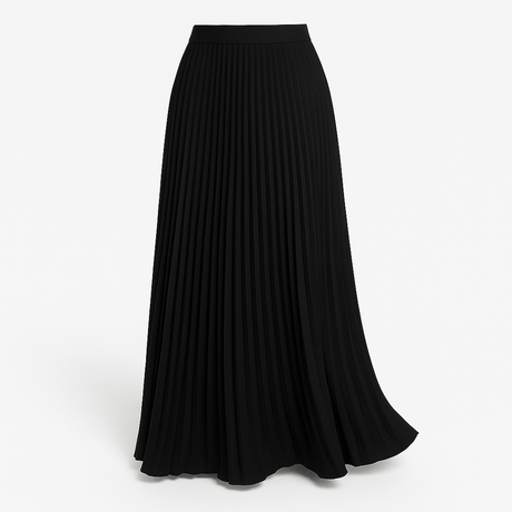 Kvinders Plisseret Maxi Nederdel med Elegant Silhuet 7