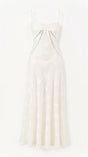 Kvinders Transparent Maxi Kjole med Blomsterdesign 0