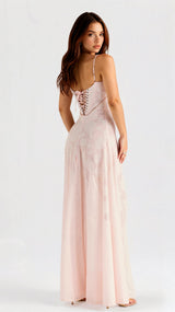 Kvinders Transparent Maxi Kjole med Blomsterdesign 7