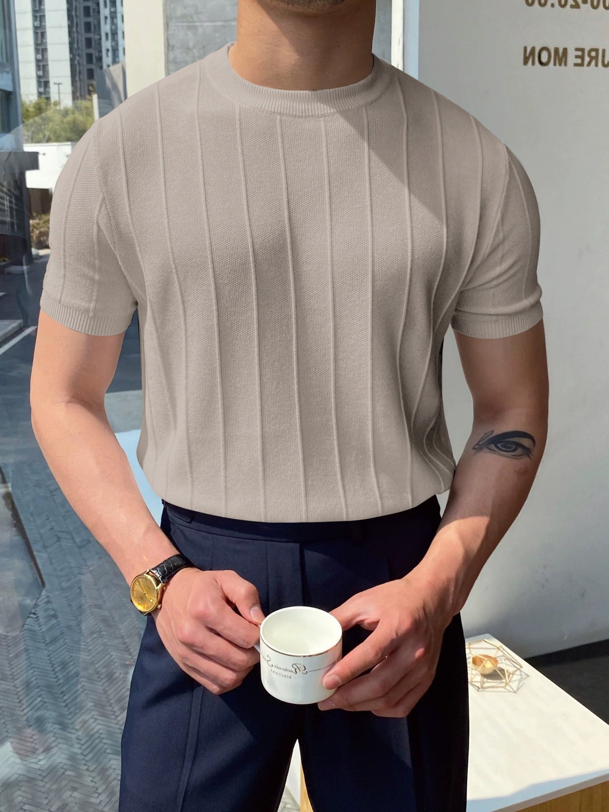 Mænds Elegant Knap Ned Skjorte