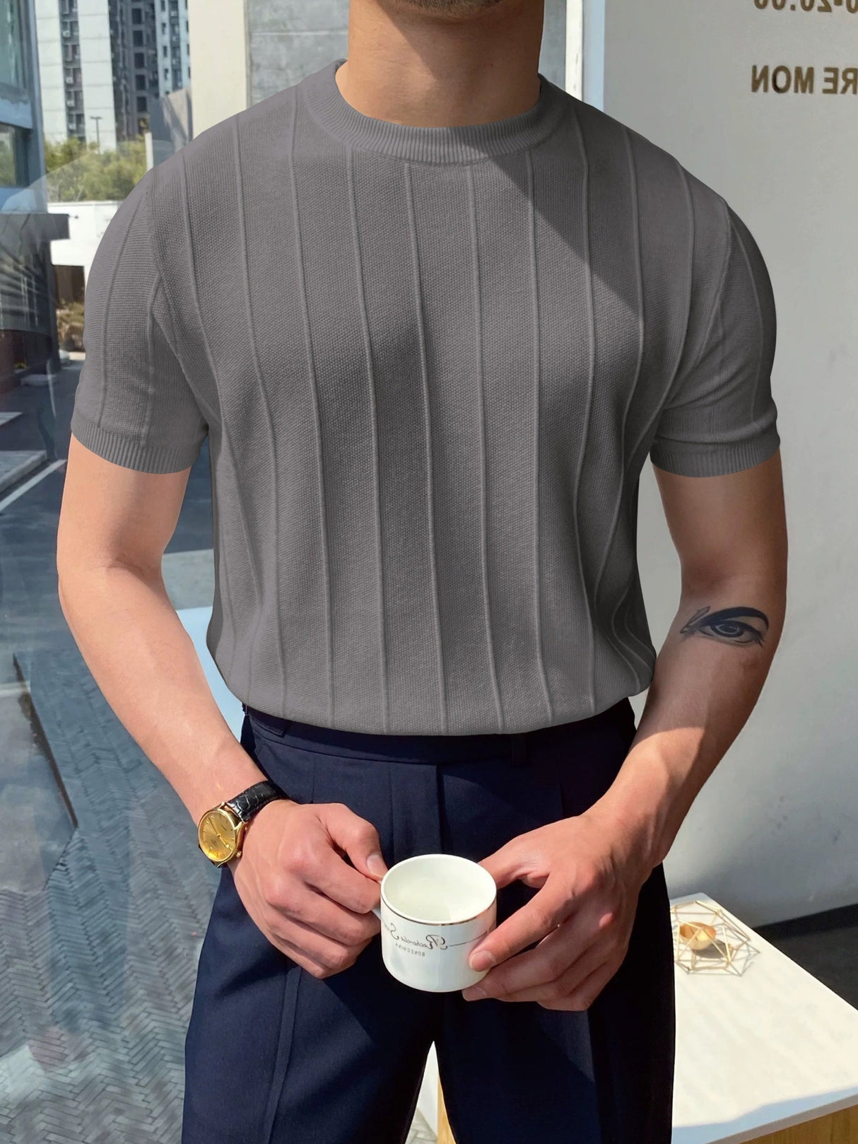 Mænds Elegant Knap Ned Skjorte