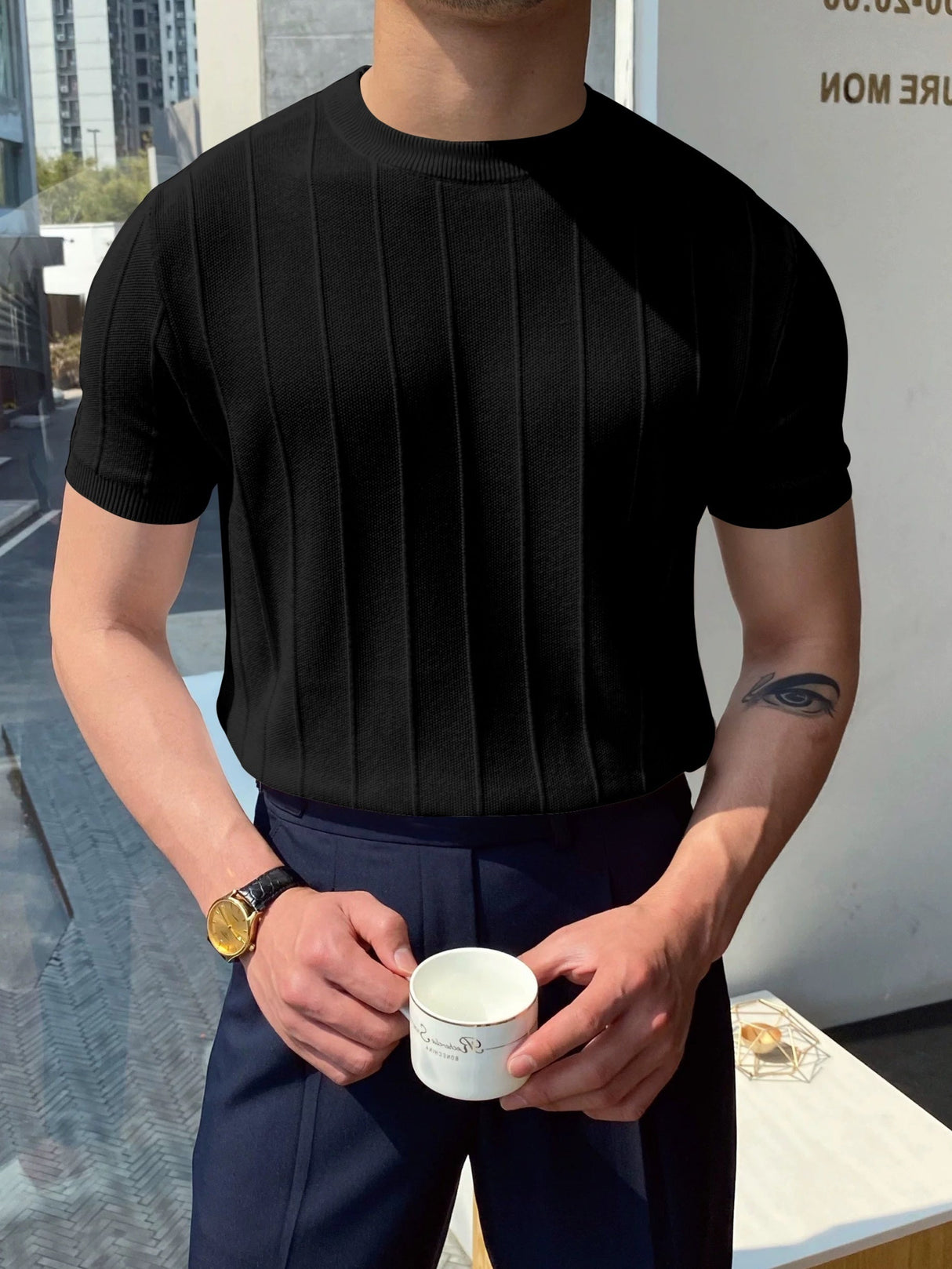 Mænds Elegant Knap Ned Skjorte