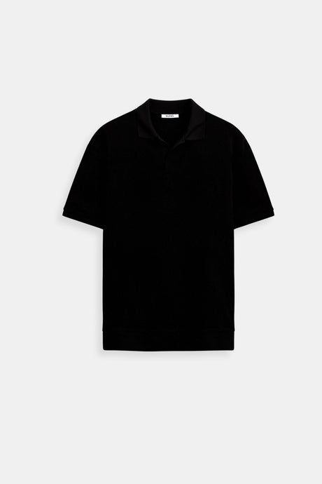 Mænds Kortærmet Poloshirt med V-hals