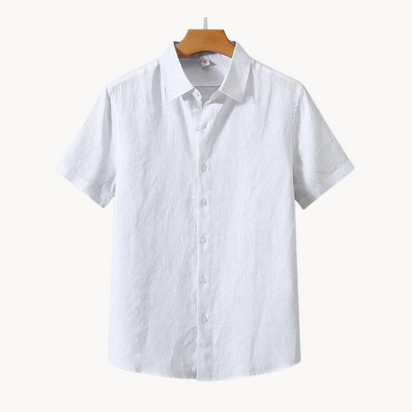 Mænds Linned Skjorte med Knapper