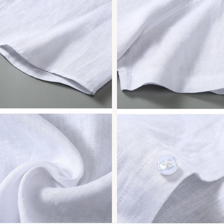 Mænds Linned Skjorte med Knapper