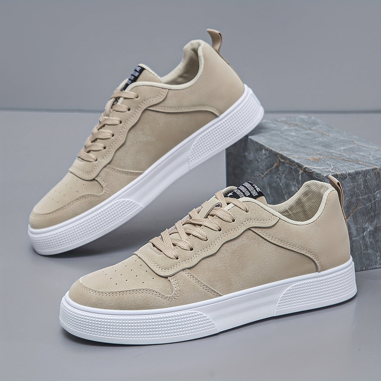 Mænds Low-Top Sneakers i Ruskind