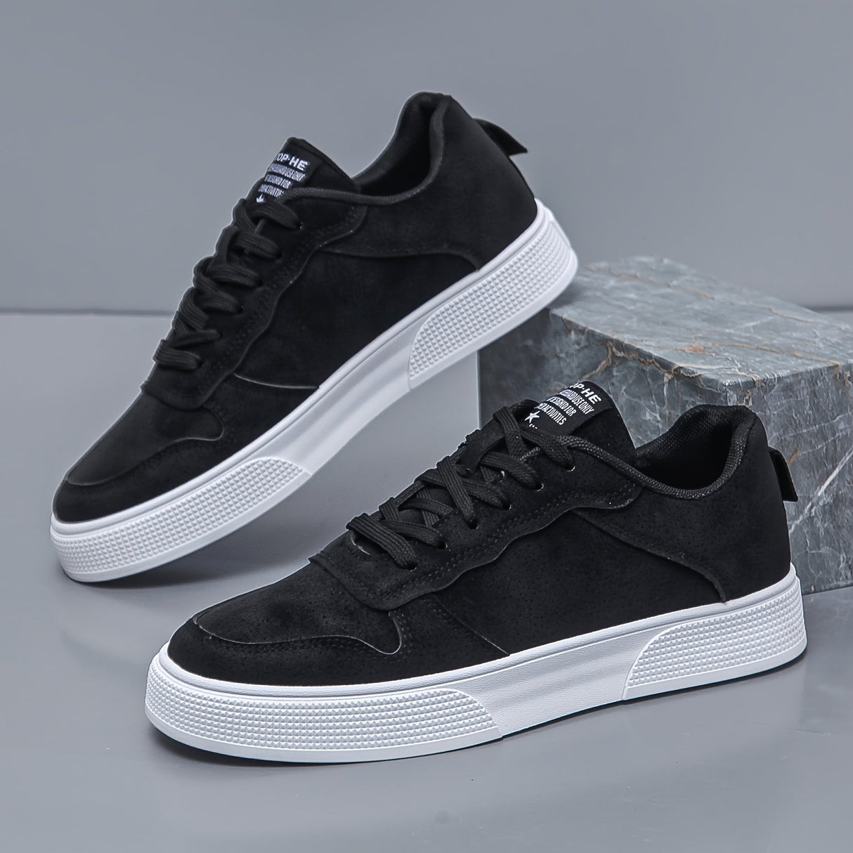 Mænds Low-Top Sneakers i Ruskind