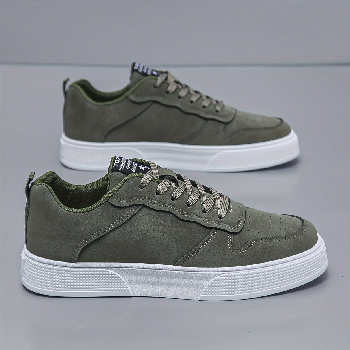 Mænds Low-Top Sneakers i Ruskind
