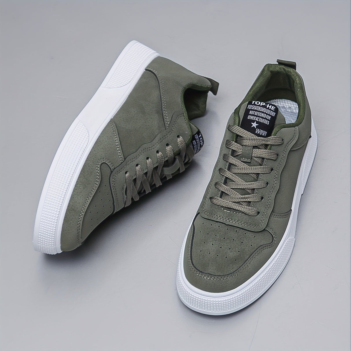 Mænds Low-Top Sneakers i Ruskind
