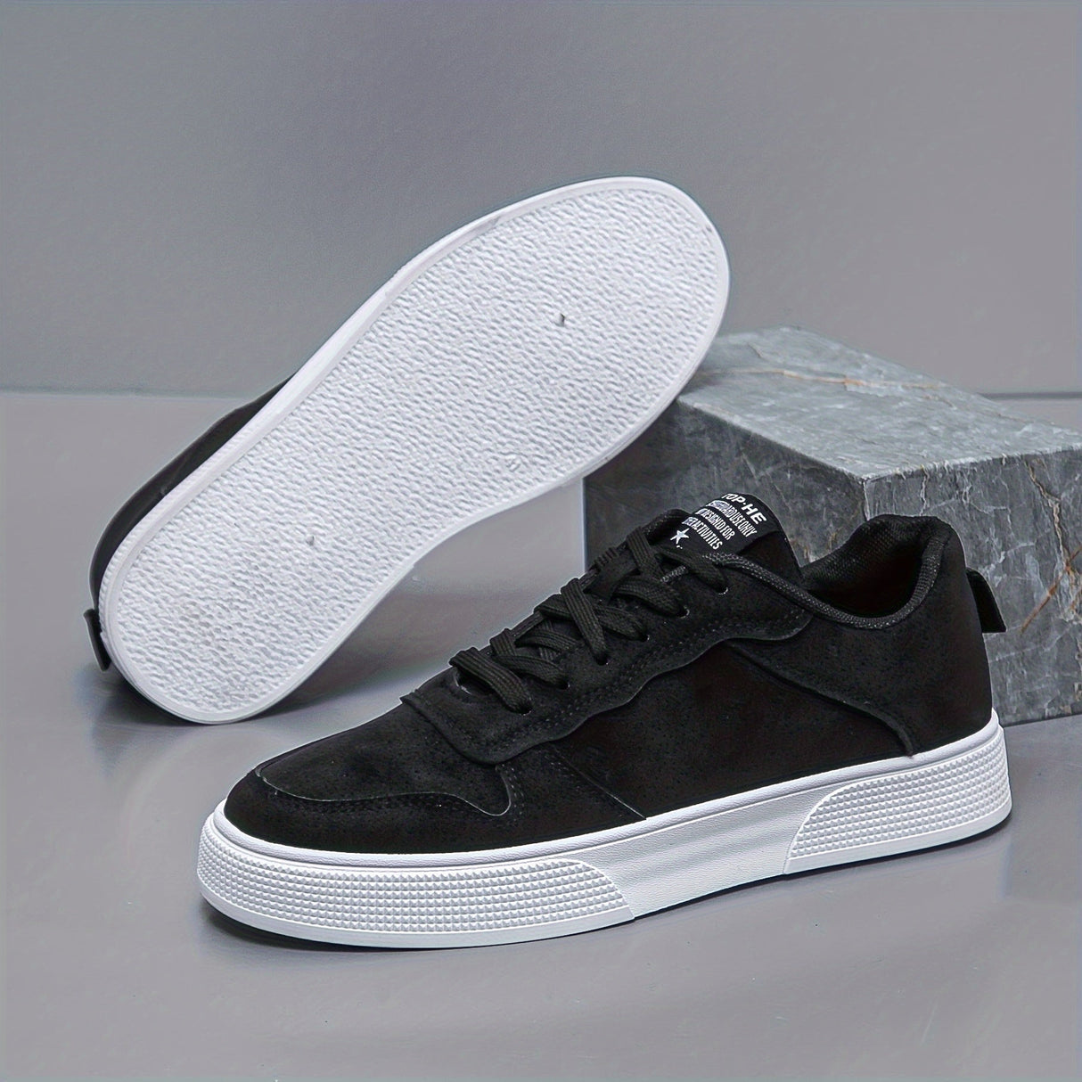 Mænds Low-Top Sneakers i Ruskind