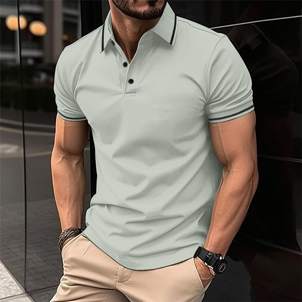 Mænds Poloshirt med Klassisk Stil