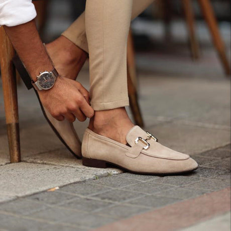 Mænds Ruskinds Slip-On Loafers