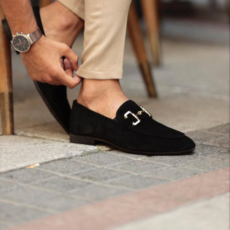 Mænds Ruskinds Slip-On Loafers