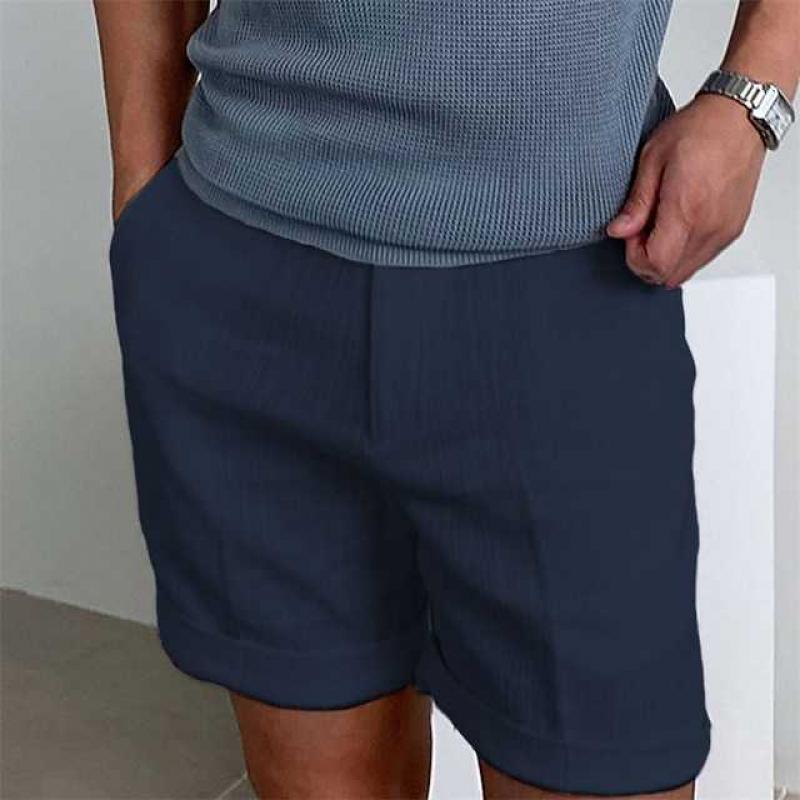 Mænds Vintage Linned Strandshorts 11