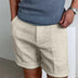 Mænds Vintage Linned Strandshorts 7