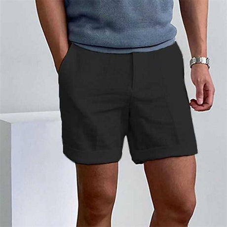 Mænds Vintage Linned Strandshorts 9
