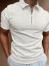 Polo Shirt Til Mænd Med Lynlås - Sporty Elegance