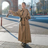 Maxi-lang Oversized Trenchcoat til Elegant Stil