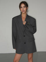 Oversized Klassisk Blazer med Tidløst Design