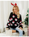Women's Christmas Sweater – Fun Sweater with Santa Claus All-Over Print