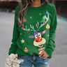 Women's Christmas Sweater – Winter Sweater with Reindeer Print