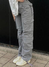 Dame Cargo Bukser – Komfortable Streetwear Bukser med Lomme Detaljer