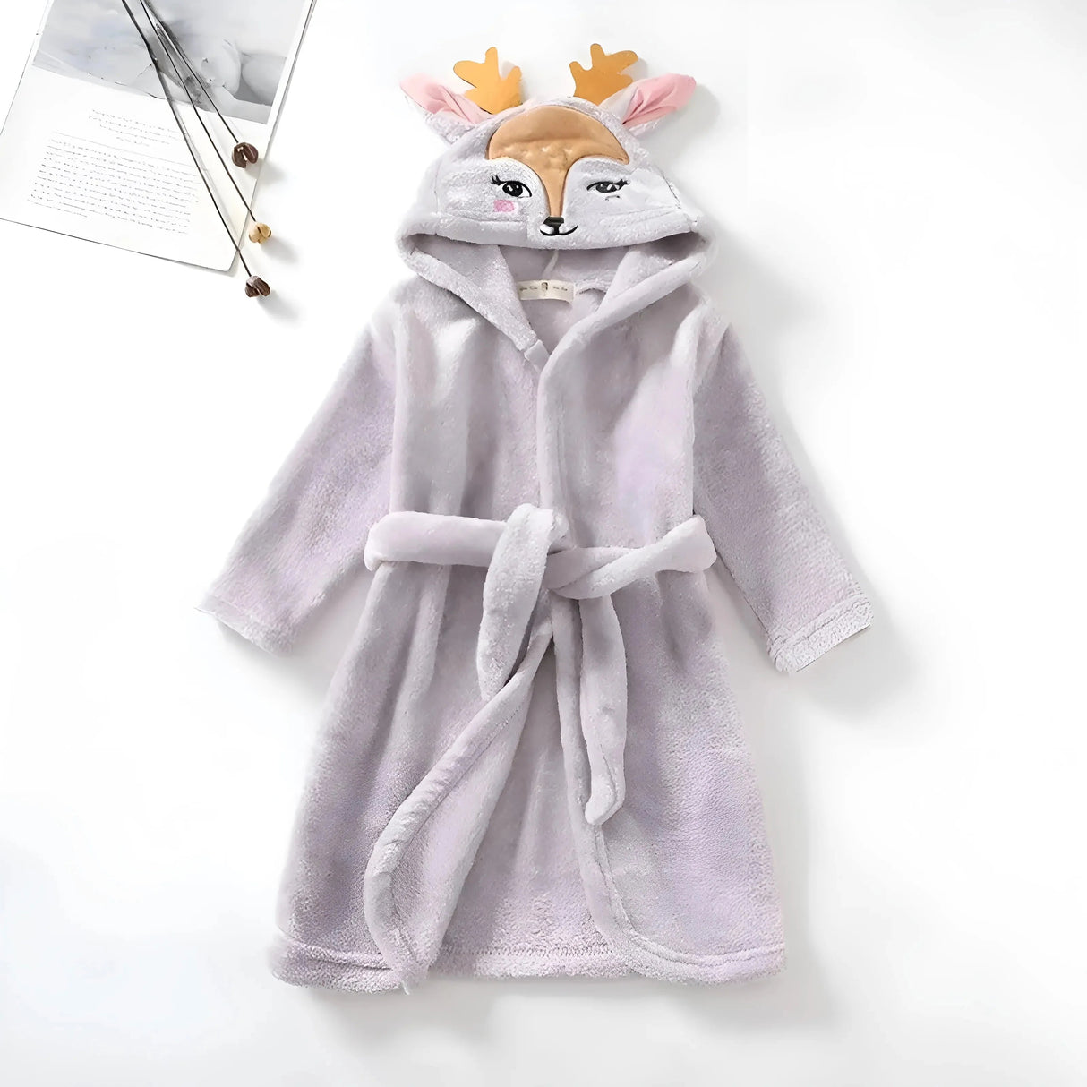 Børnehoodie med Sødt Rådyrmotiv