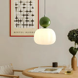 Elegant Hængelampe i Cremefarvet Art Deco Stil